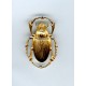 Smaller Egyptian Influence Scarab Beetle Raw Brass (2)