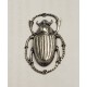 Smaller Egyptian Influence Scarab Beetle Oxidized Silver (2)