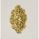 Victorian Style Filigree Raw Brass 33mm (6)