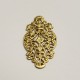 Victorian Style Filigree Raw Brass 33mm (6)