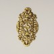 Victorian Style Filigree Raw Brass 33mm (6)