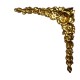 Rose Corner Embellishments Raw Brass (4)