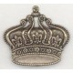 ^French Crown Ornamentation Oxidized Brass Stamping