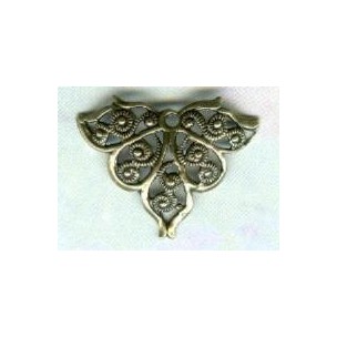 European Filigrees Fancy Triangles Oxidized Brass (2)