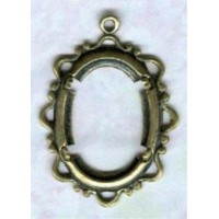 ^Openwork Fancy 18x13mm Setting Oxidized Brass (1)