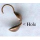 ^Clam Shell Knot Covers Oxidized Copper