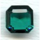 Emerald Unfoiled Glass Square Octagon Stones 10x10mm