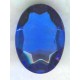 Sapphire Glass Oval Unfoiled Jewelry Stone 18x13mm