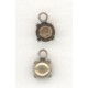 ^Round 5mm Pendant Settings Oxidized Brass