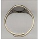 Adjustable Finger Ring Oak Leaf Details Oxidized Brass (1)