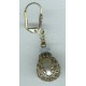 Ornate Filigree 22mm Teardrop Shape Oxidized Brass Beads (4)