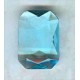 ^Aquamarine Glass Octagon Stones Unfoiled 14x10mm
