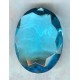 ^Aquamarine Glass Oval Unfoiled Stones 12x10mm