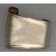 Asymmetric Smooth Cuff Bracelet Oxidized Brass