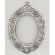 ^Openwork Floral Edge Setting 25x18mm Oxidized Silver (1)
