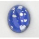 Blue Glass Opal Cabochons Handmade 10x8mm