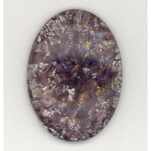Amethyst Glass Opal Cabochon 25x18mm