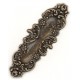 ^Long Floral Design Oxidized Brass Stamping 67mm (1)