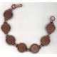 Bracelet Finding Oxidized Copper 13mm Settings