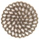 Filigree Round Flat 48mm Oxidized Brass (1)