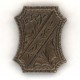 Royal Crest Oxidized Brass 18mm Medallion (4)