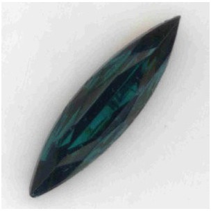 Emerald Glass Unfoiled Navette Stones 24x6mm