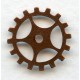 Steampunk Gears Oxidized Copper 19mm (12)