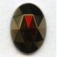 ^Iris Brown Flat Back Faceted Top 18x13mm Jewelry Stone