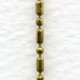 Tiny Raw Brass Mixed Ball Bead Chain 1.5mm Wide