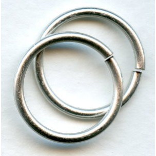 ^Jump Rings 20mm Round Oxidized Silver (12)