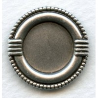 ^Decorative Edge 13mm Settings Oxidized Silver (6)
