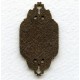 Sturdy Connector 20mm Plaque Oxidized Brass