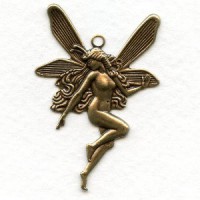 Nude Fairy Charms with Top Loop Oxidized Brass (6)