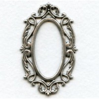 Splendid Oval Openwork Frames Oxidized Silver (3)