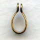 Bail with a Loop Oxidized Brass 11mm (6)