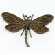 Dragonfly in Awesome Detail Oxidized Brass