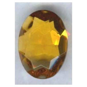 ^Topaz Glass Oval Unfoiled Jewelry Stones 10x8mm