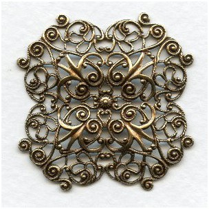 Ornate 41mm Filigree Regal Oxidized Brass (1)