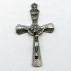 ^Vintage Crucifix Pewter 51mm Made in Italy
