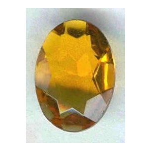 ^Topaz Glass Oval Unfoiled Jewelry Stones 14x10mm