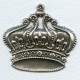 French Crown Ornamentation Oxidized Silver 49mm (1)