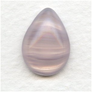 Amethyst Quartz Glass Pear Shape Cabochon 18x13mm