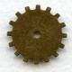 Steampunk Wheels Oxidized Brass 19mm