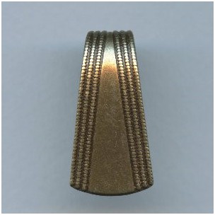 ^Rolled Bead Detail Stamping Oxidized Brass 33mm (3)