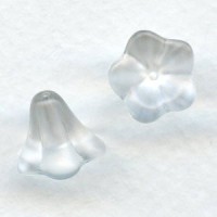 Crystal Satin Lucite Flower Beads 12x10mm (12)