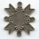 ^Medallion Crest 40mm Oxidized Silver (1)