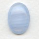 ^Blue Quartz Glass Oval Cabochon 18x13mm