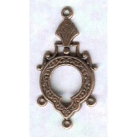 Three Strand Connectors Keyhole Detail Oxidized Copper (4)