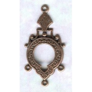 Three Strand Connectors Keyhole Detail Oxidized Copper (4)