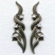 Lily of the Valley Flourishes Oxidized Silver (1 set)